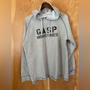 GASP Industries Men’s Light Gray Hooded Pullover